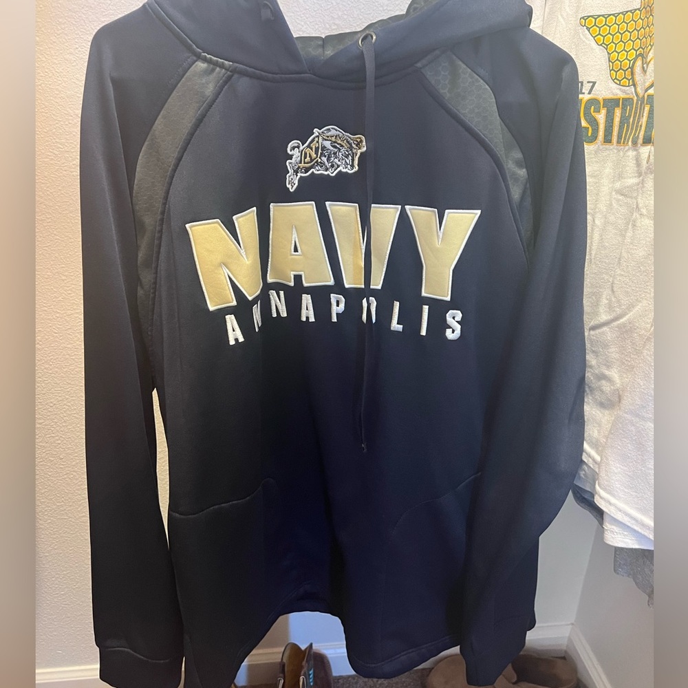 XLarge Navy College Hoodie